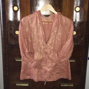 JESSICA I   LINEN HOODED LIGHTWEIGHT JACKET